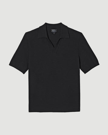A.P.C. Polo Livio Black T-shirt S/S Men
