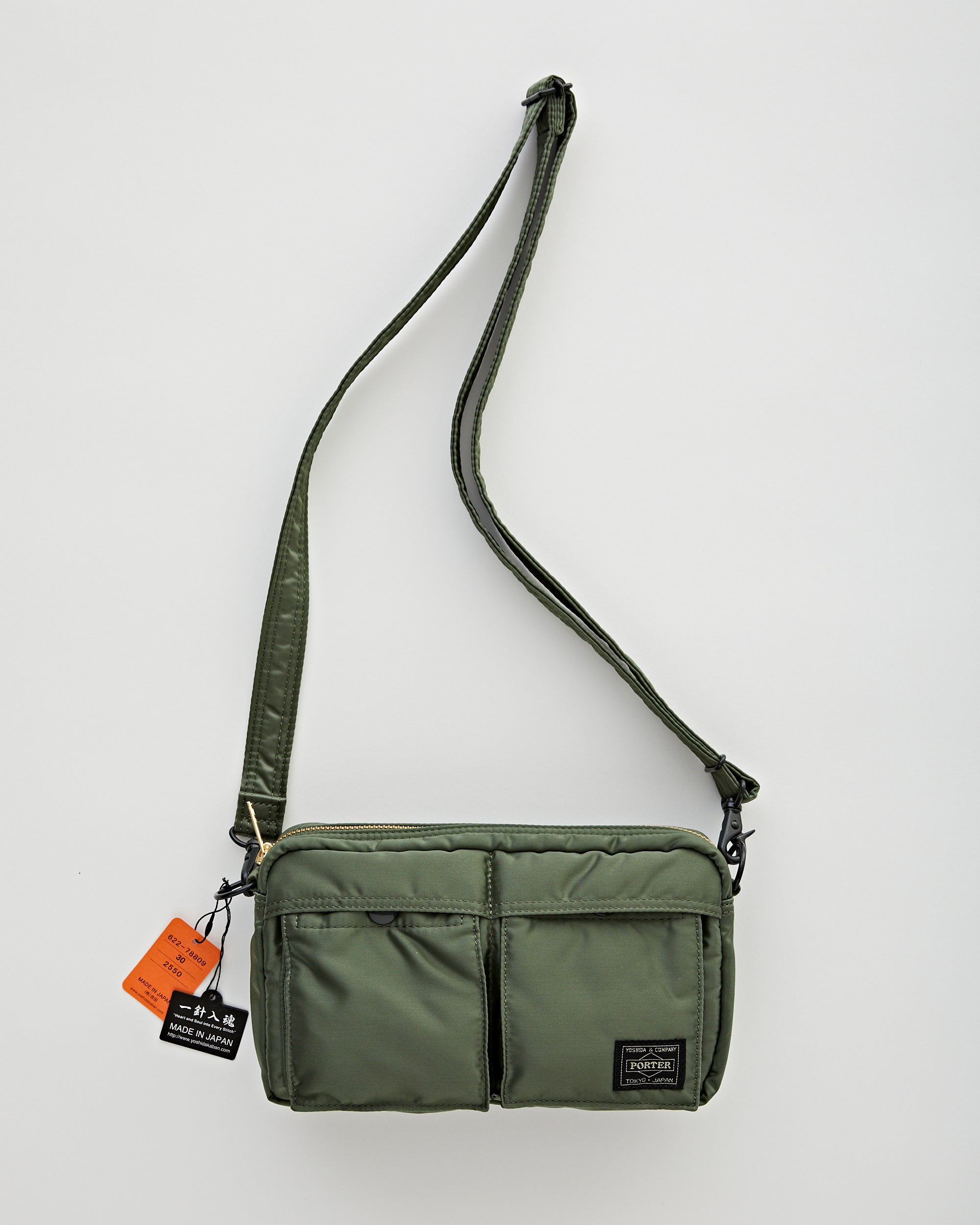 Porter Yoshida Tanker Shoulder Bag Sage Green Bags Unisex
