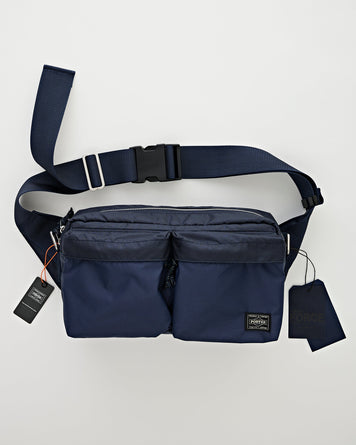 Porter Yoshida Force 2Way Waist Bag Navy Bags Unisex