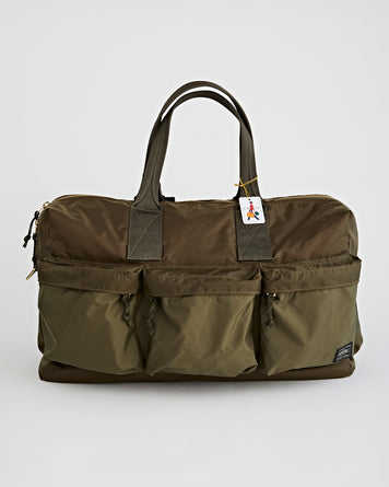 Porter Yoshida Force 2Way Duffle Bag Olive Drab Bags Unisex