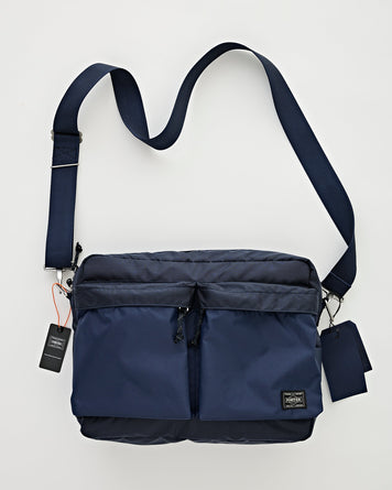 Porter Yoshida Force Shoulder Bag Navy Bags Unisex