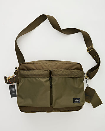 Porter Yoshida Force Shoulder Bag Olive Drab Bags Unisex