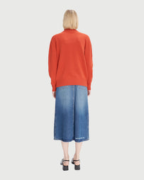 A.P.C. Pull Alma Vermilon Red Knitwear Women