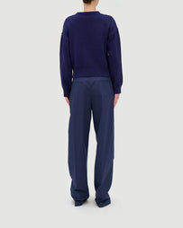 A.P.C. Pull Tiago Dark Blue Knitwear Women
