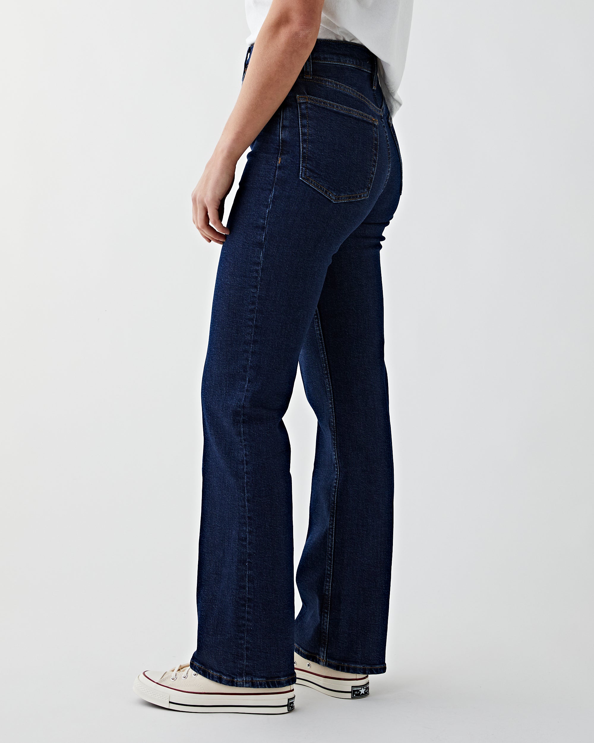 RE/DONE 70S LOW RISE BELL BOTTOM - Bootcut jeans - heritage rinse/dark-blue  denim 