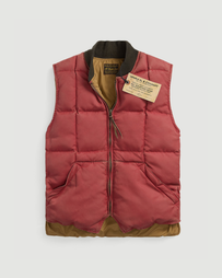 RRL Gladstone Lined Vest Vintage Red JKT Short Men