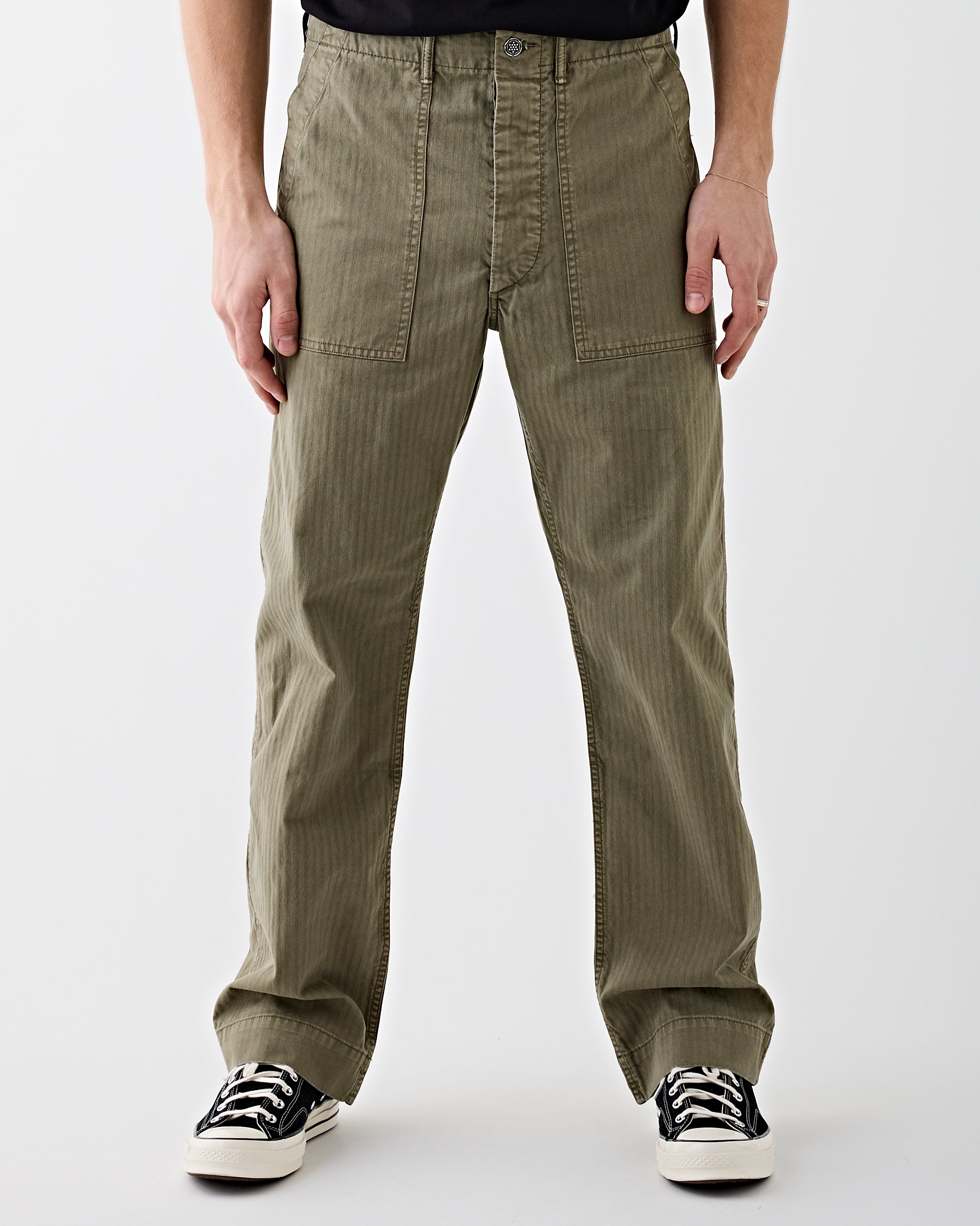 RRL Army Utility Flat Pant Brewster Green Pants Men