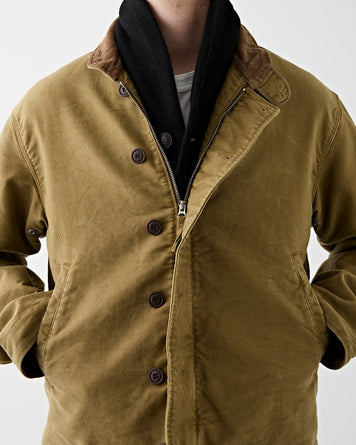 RRL Bower Deck Bomber Khaki Drab JKT Short Men