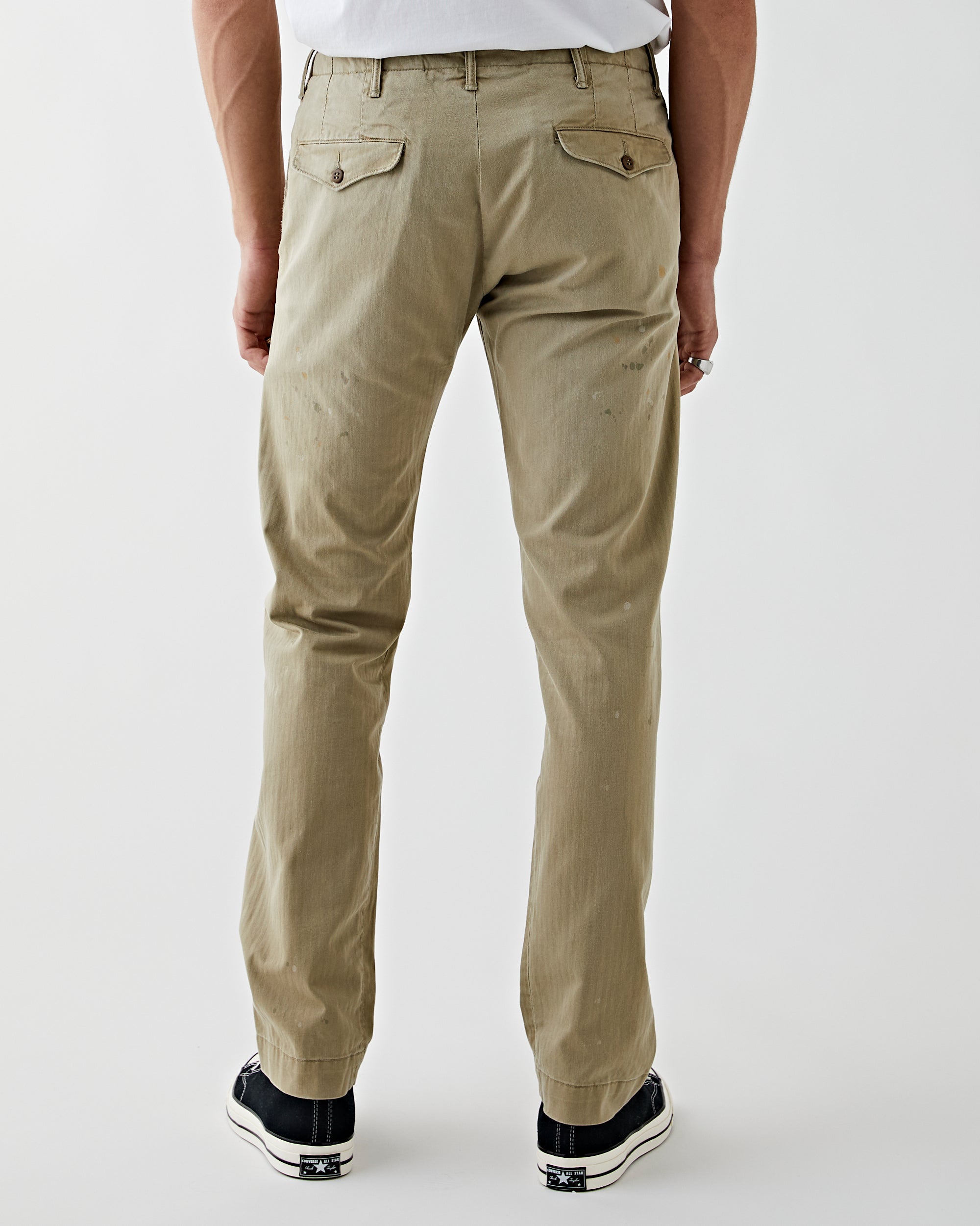 RRL Officer's Flat Chino Vintage Khaki Pants Men