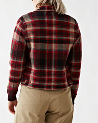 Long Sleeve Jacket Full Zip Red/Multi