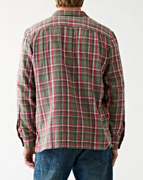 RRL Monterey Sport Shirt Sage/Red Shirt L/S Men