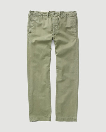 RRL Officer's Flat Pant New Military Olive Pants Men