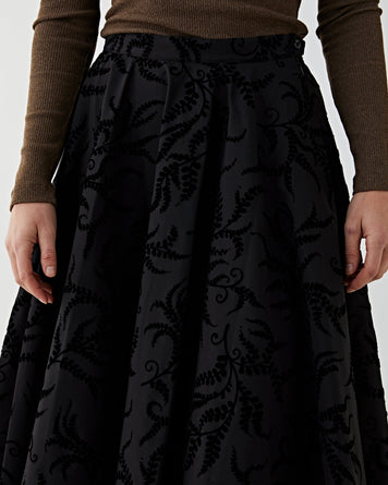 RRL Walton A-Line Skirt Black Skirt