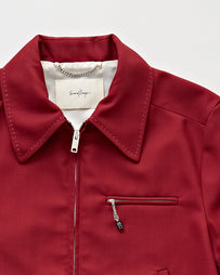 SECOND/LAYER Loco Dice Jacket Burgundy Red JKT Short Men
