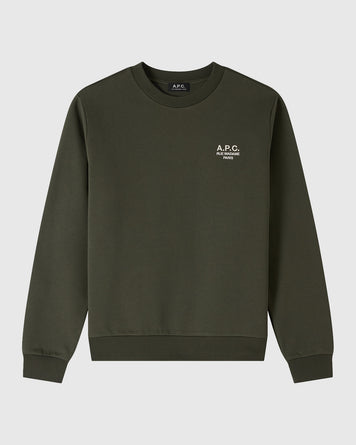 A.P.C. Sweat Standard Rue Madame Military Kaki/Ecru MEN SWEATSHIRTS