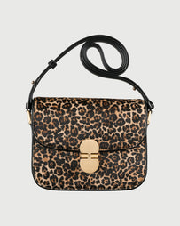 A.P.C. Sac Grace Small Black Leopard Bags Women