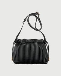 A.P.C. Sac Ninon Mini Pleated Black Bags Women