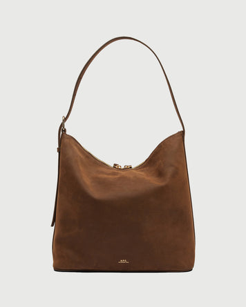 A.P.C. Sac Vera Brown Nubuck Bags Women