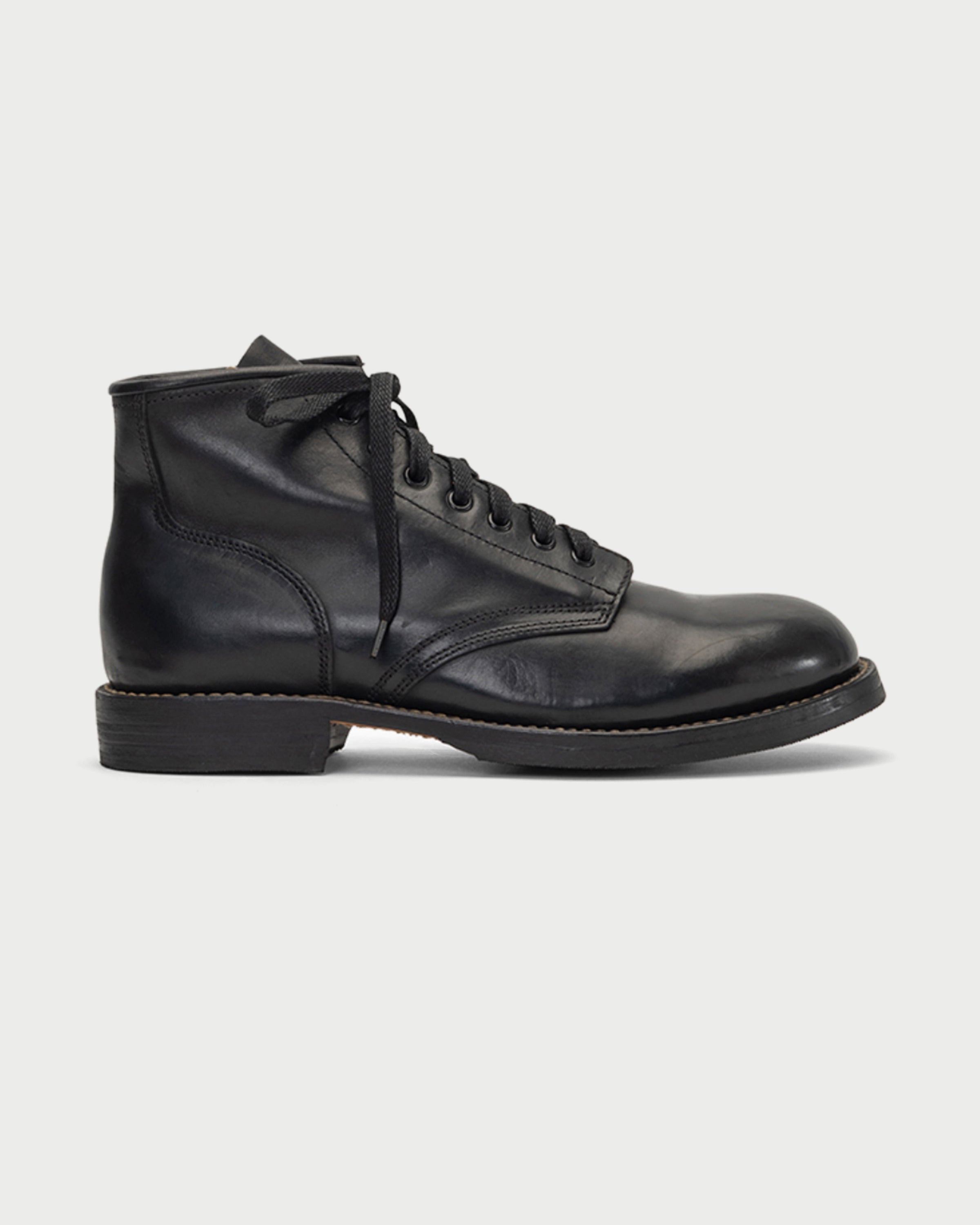 Visvim Brigadier Boots Folk Black Shoes Leather Men
