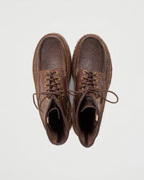 Visvim Grizzly Camper Hi Folk Dark Brown Shoes Leather Men