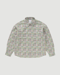 Visvim Pioneer Check Shirt Light Green Shirt L/S Men