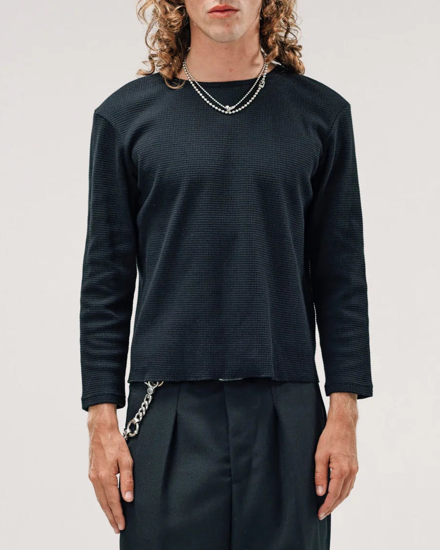 SECOND/LAYER Zero Thermal Black T-Shirt L/S Men