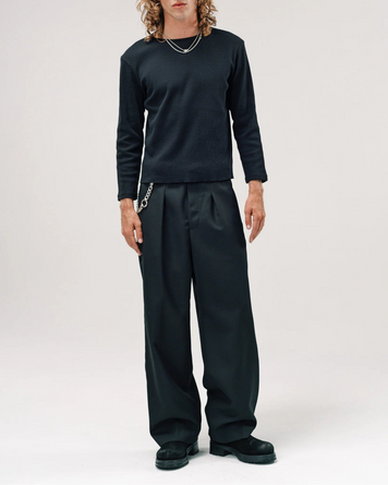 SECOND/LAYER Zero Thermal Black T-Shirt L/S Men