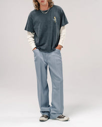 SECOND/LAYER Baby Baggy Tee Rose Black T-Shirt S/S Men