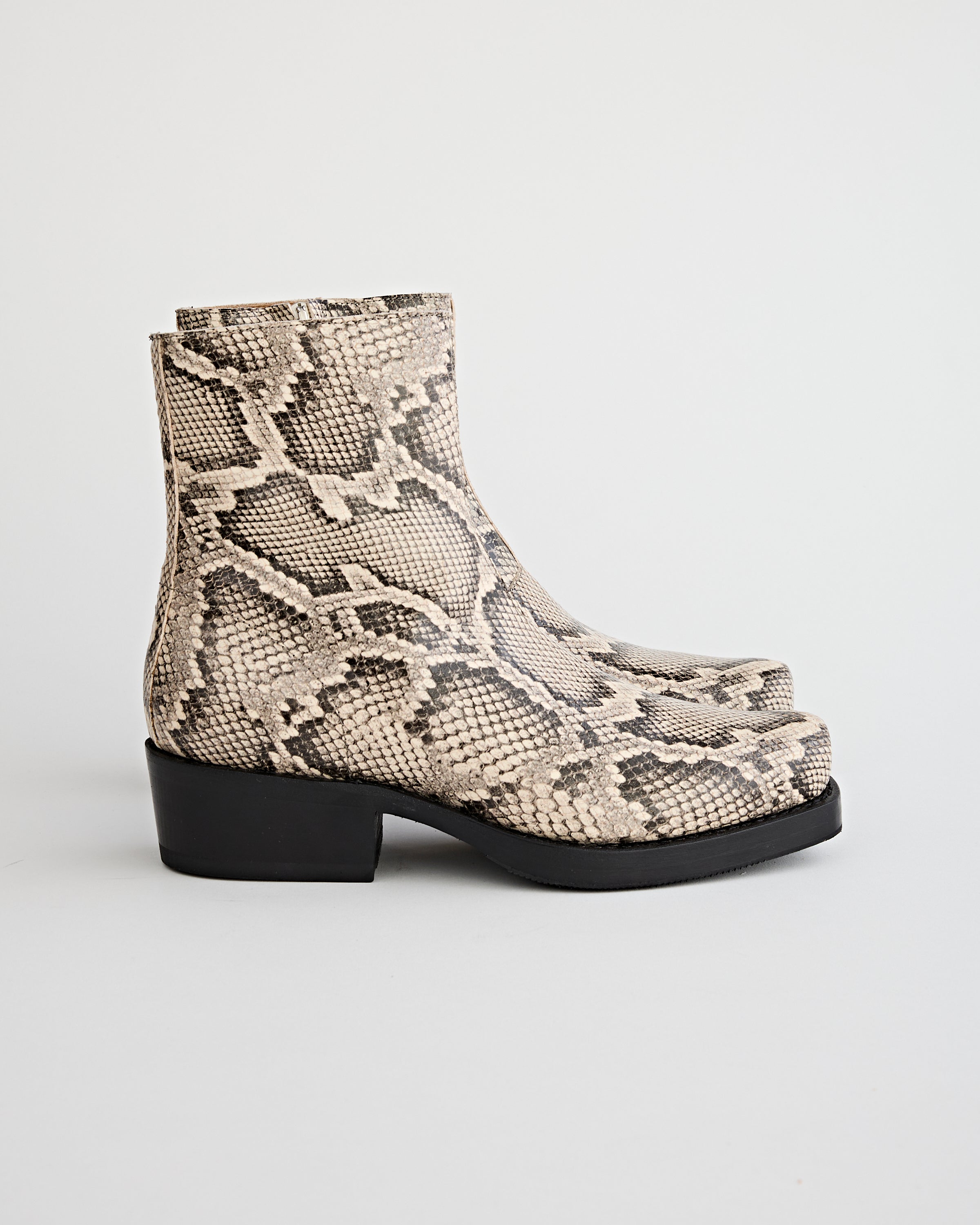 SECOND/LAYER Charro Boots Rattlesnake Shoes Leather Men