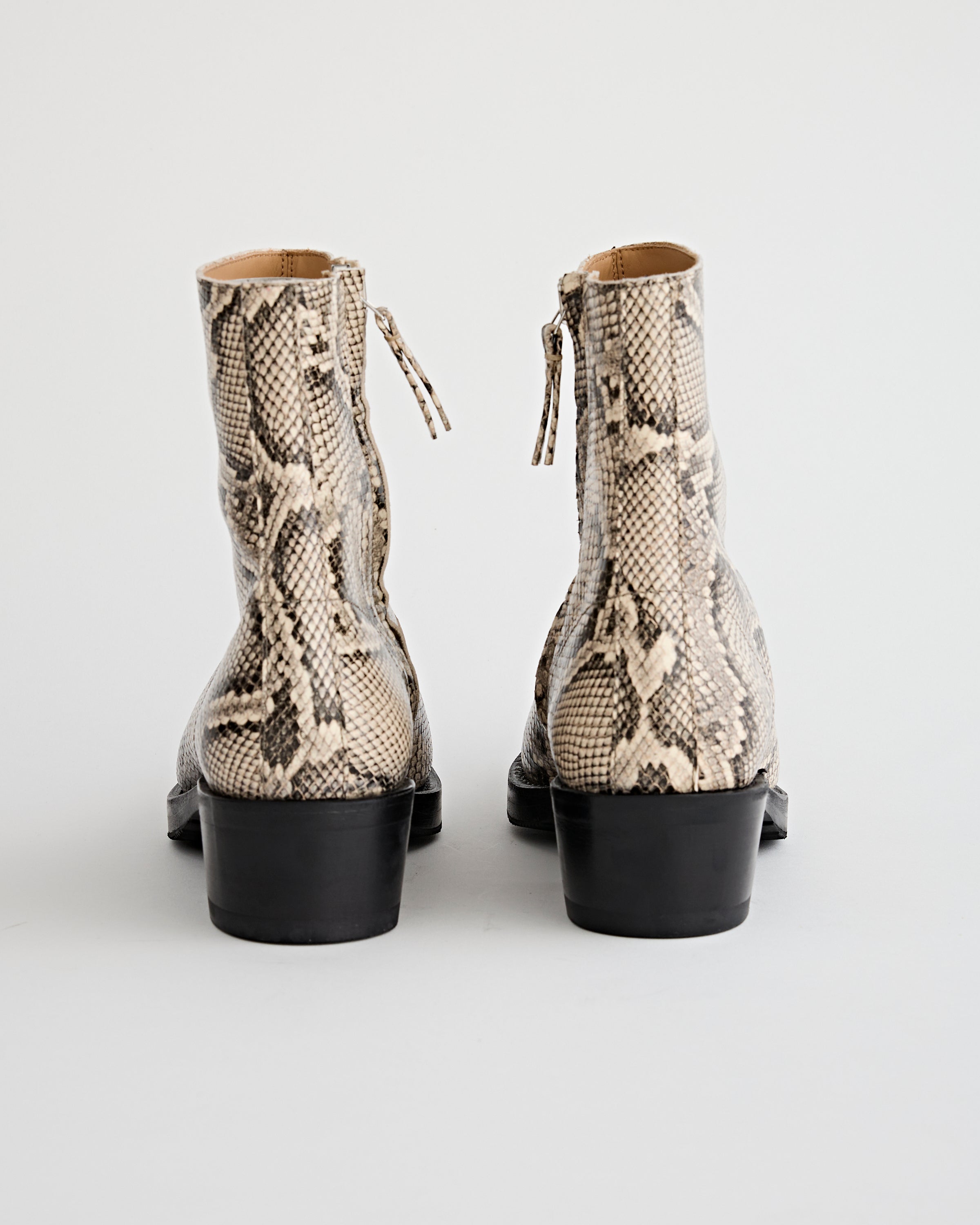 SECOND/LAYER Charro Boots Rattlesnake Shoes Leather Men