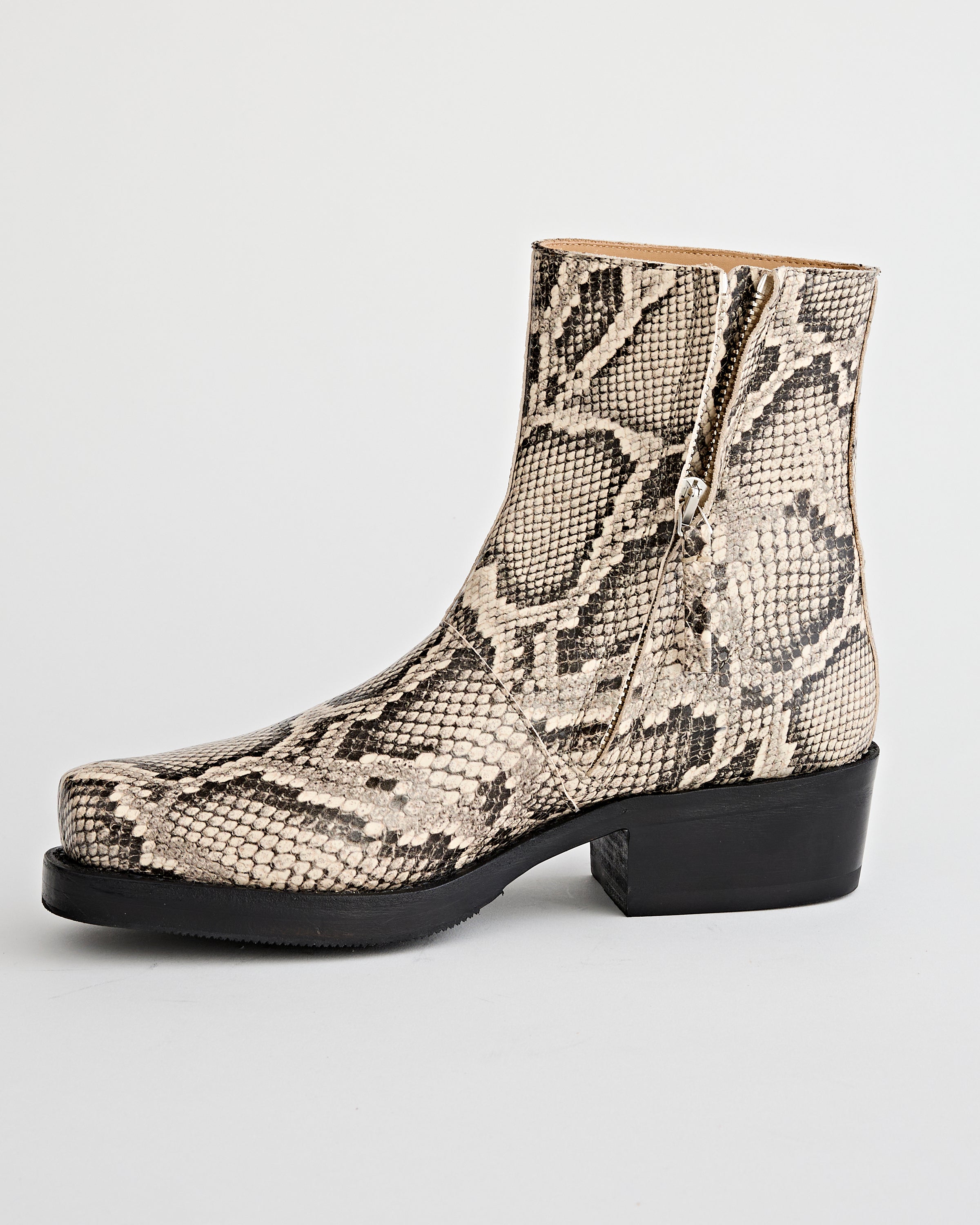 SECOND/LAYER Charro Boots Rattlesnake Shoes Leather Men