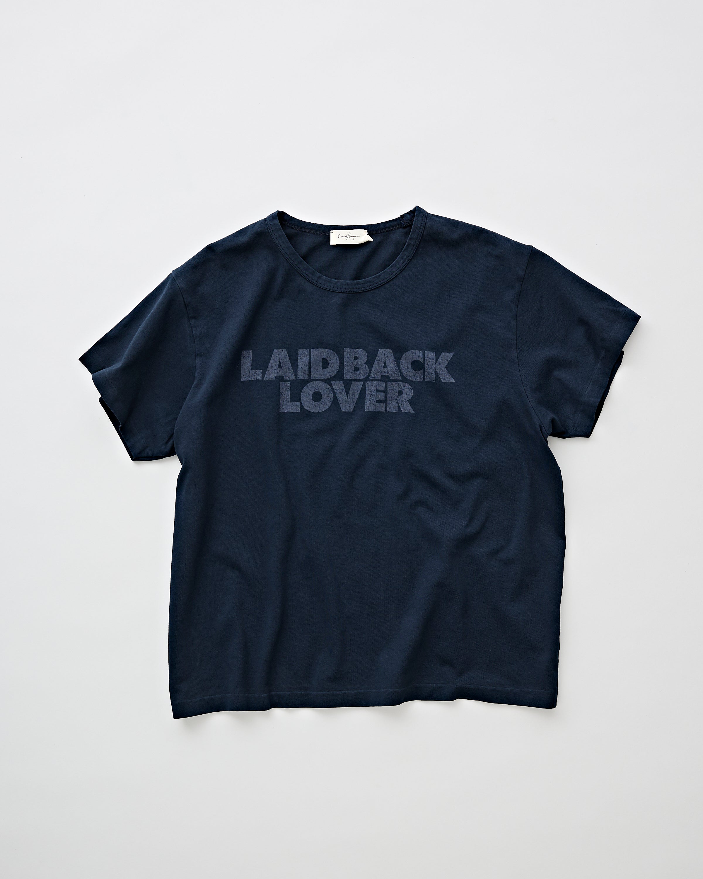 SECOND/LAYER Laidback Lover Tee Washed Navy T-Shirt S/S Men