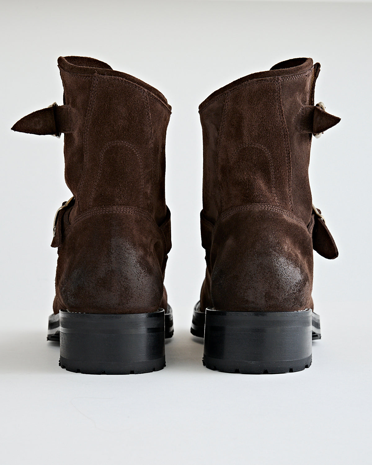 SECOND/LAYER 8" Rider Boot Brown Suede Shoes Leather Men