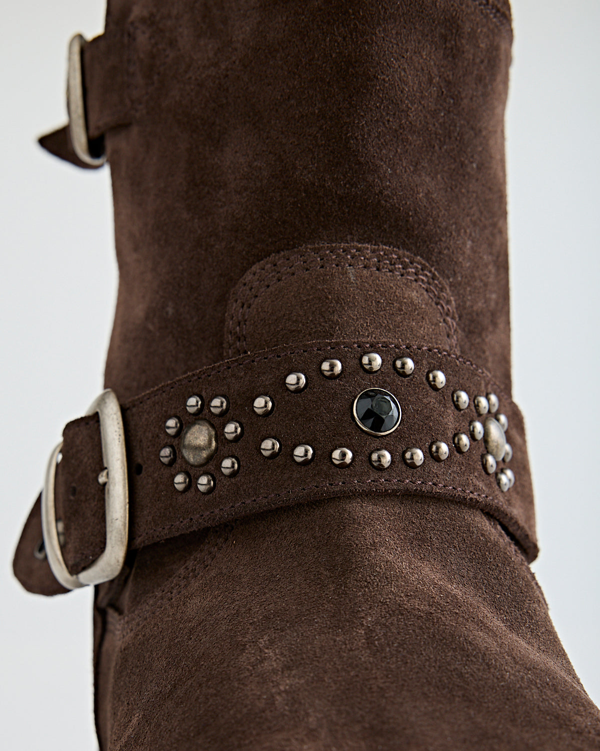 SECOND/LAYER 8" Rider Boot Brown Suede Shoes Leather Men
