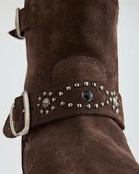 SECOND/LAYER 8" Rider Boot Brown Suede Shoes Leather Men