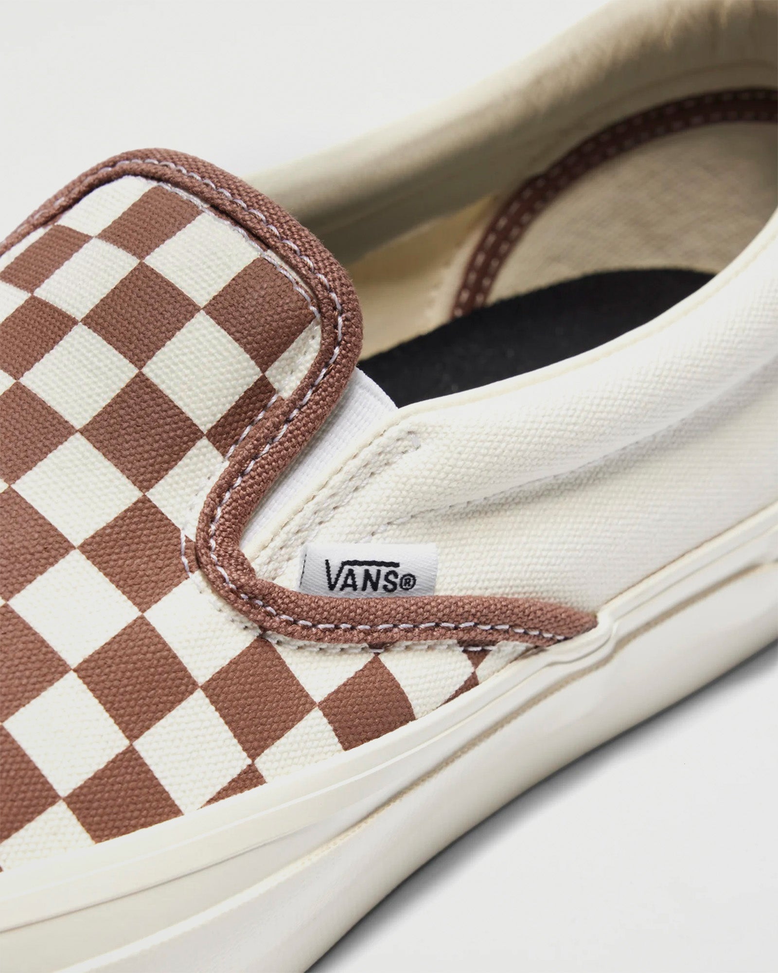 Vans Premium Slip On Reissue 98 LX Checkerboard Coffee Shoes Sneakers Unisex