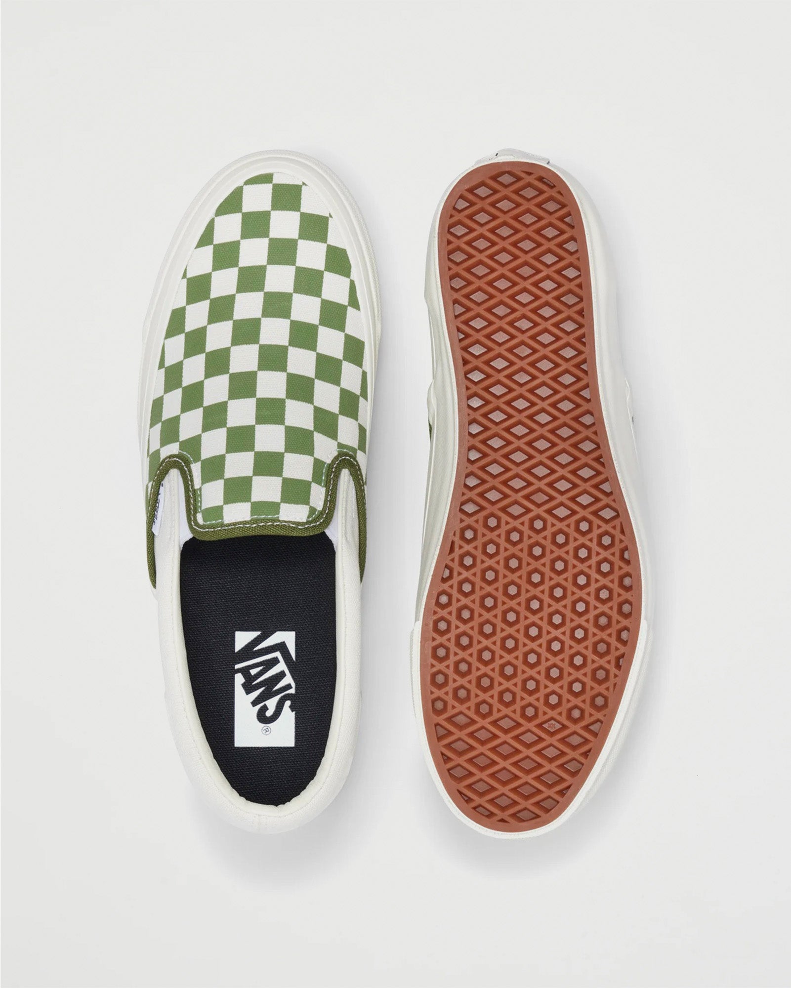 Vans Premium Slip On Reissue 98 LX Checkerboard Pesto Shoes Sneakers Unisex