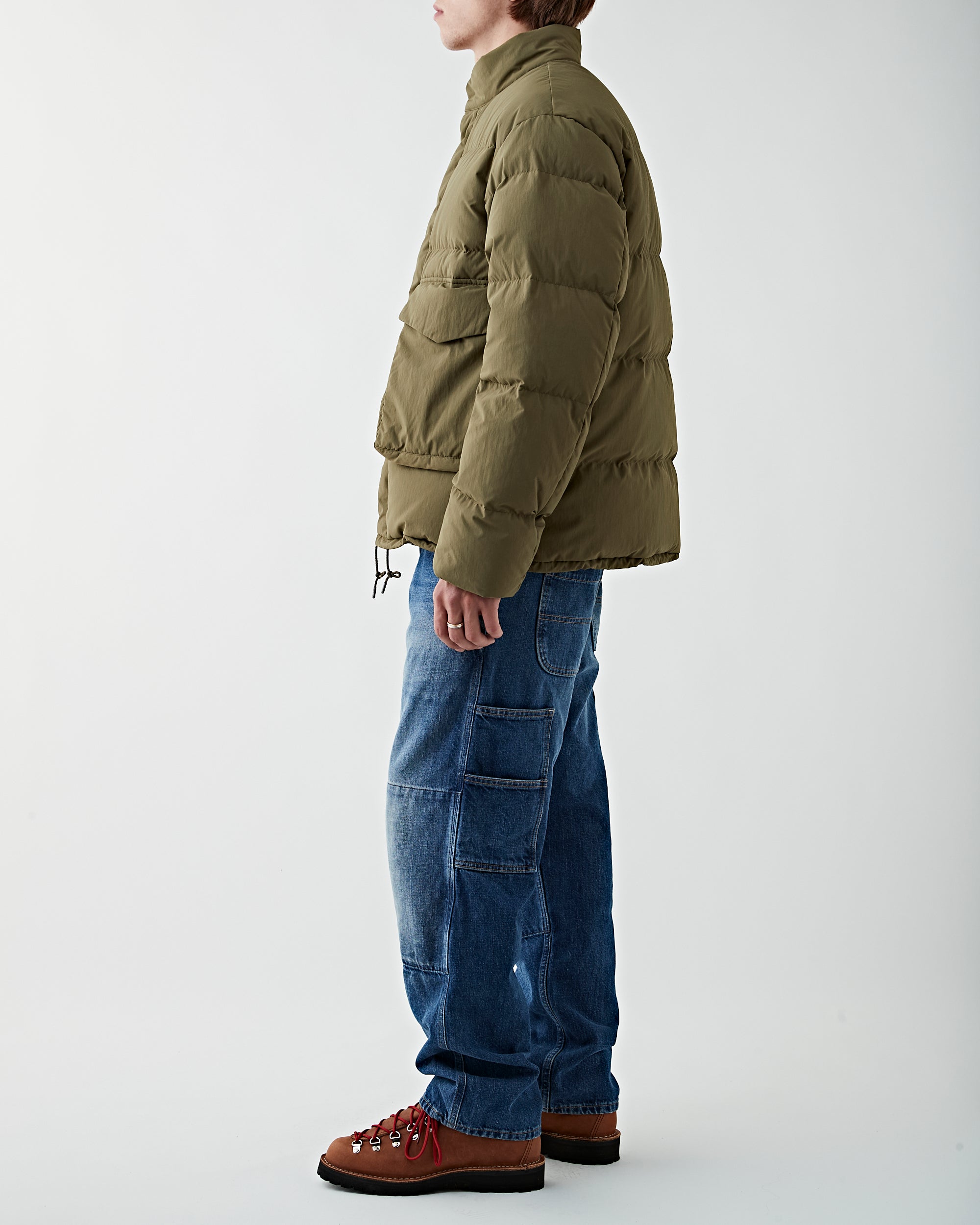 Snow Peak Recycled Down Jacket Olive JKT Short Men