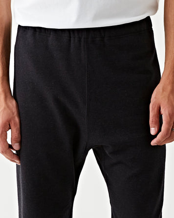 Recycled Cotton Sweat Pants Black