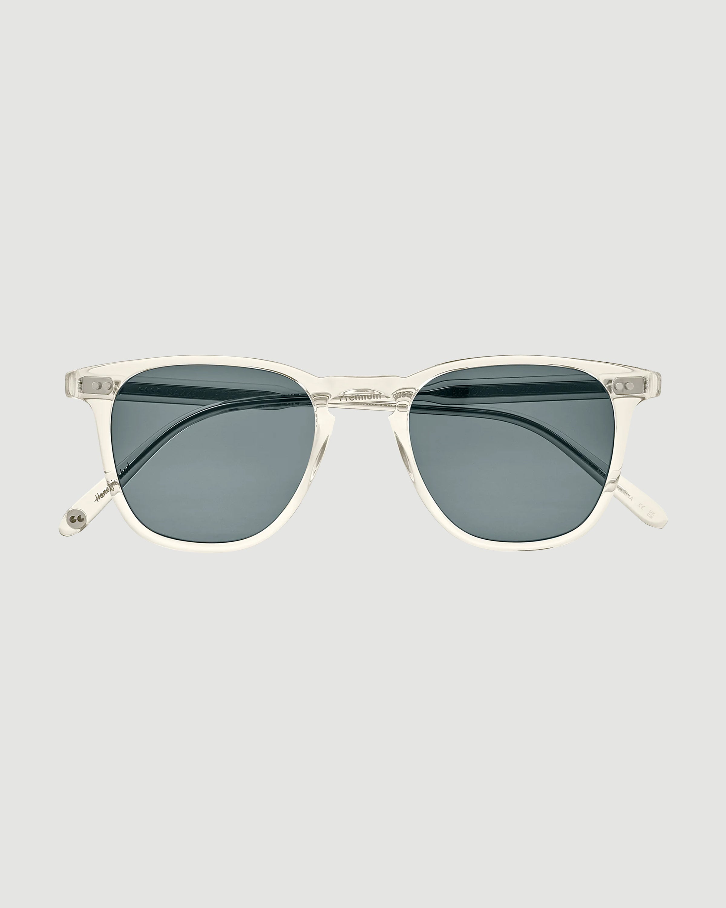 Garrett Leight Brooks Sun 47 Champagne/Semi-Flat Blue Smoke Eyewear