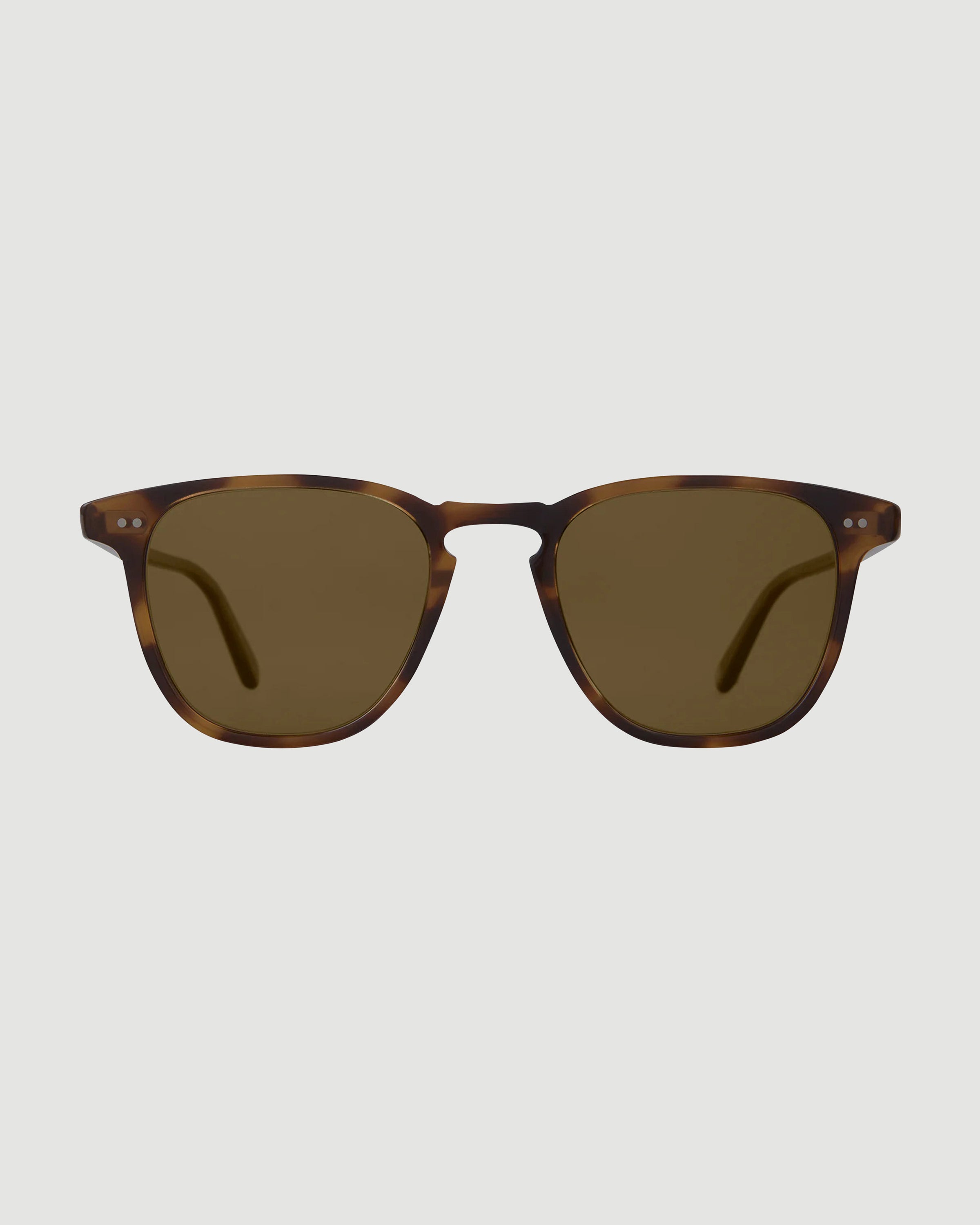 Garrett Leight Brooks Sun 47 Spotted Brown Shell/Semi-Flat Pure Coffee Polar Eyewear