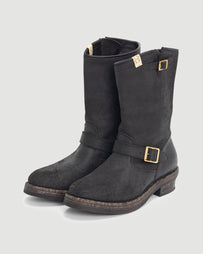 Visvim T.W.O. Boots-Folk Black Shoes Leather Men