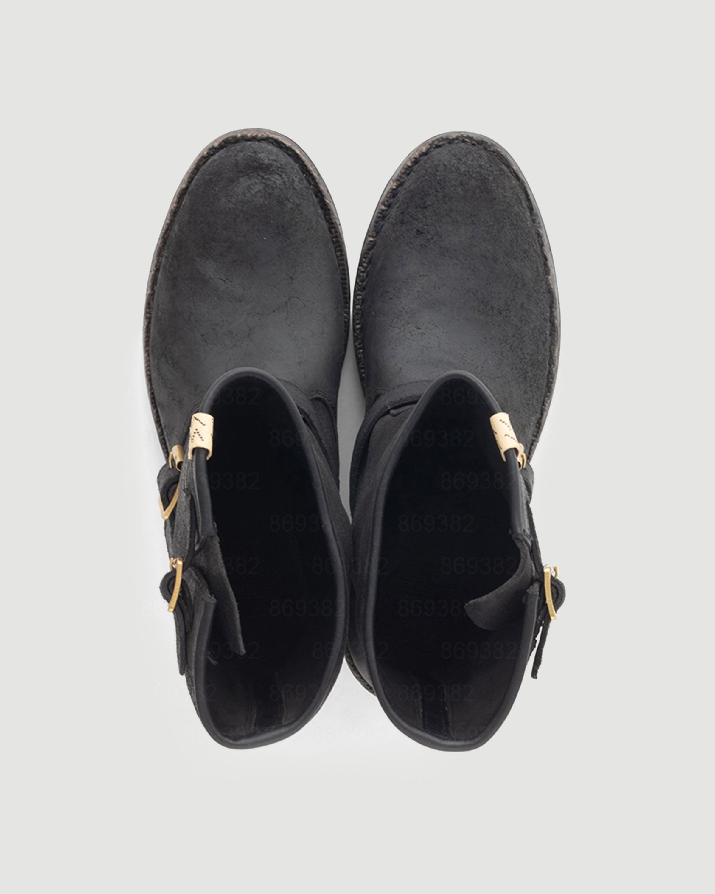 Visvim T.W.O. Boots-Folk Black Shoes Leather Men