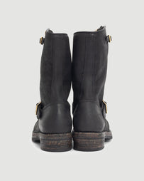 Visvim T.W.O. Boots-Folk Black Shoes Leather Men