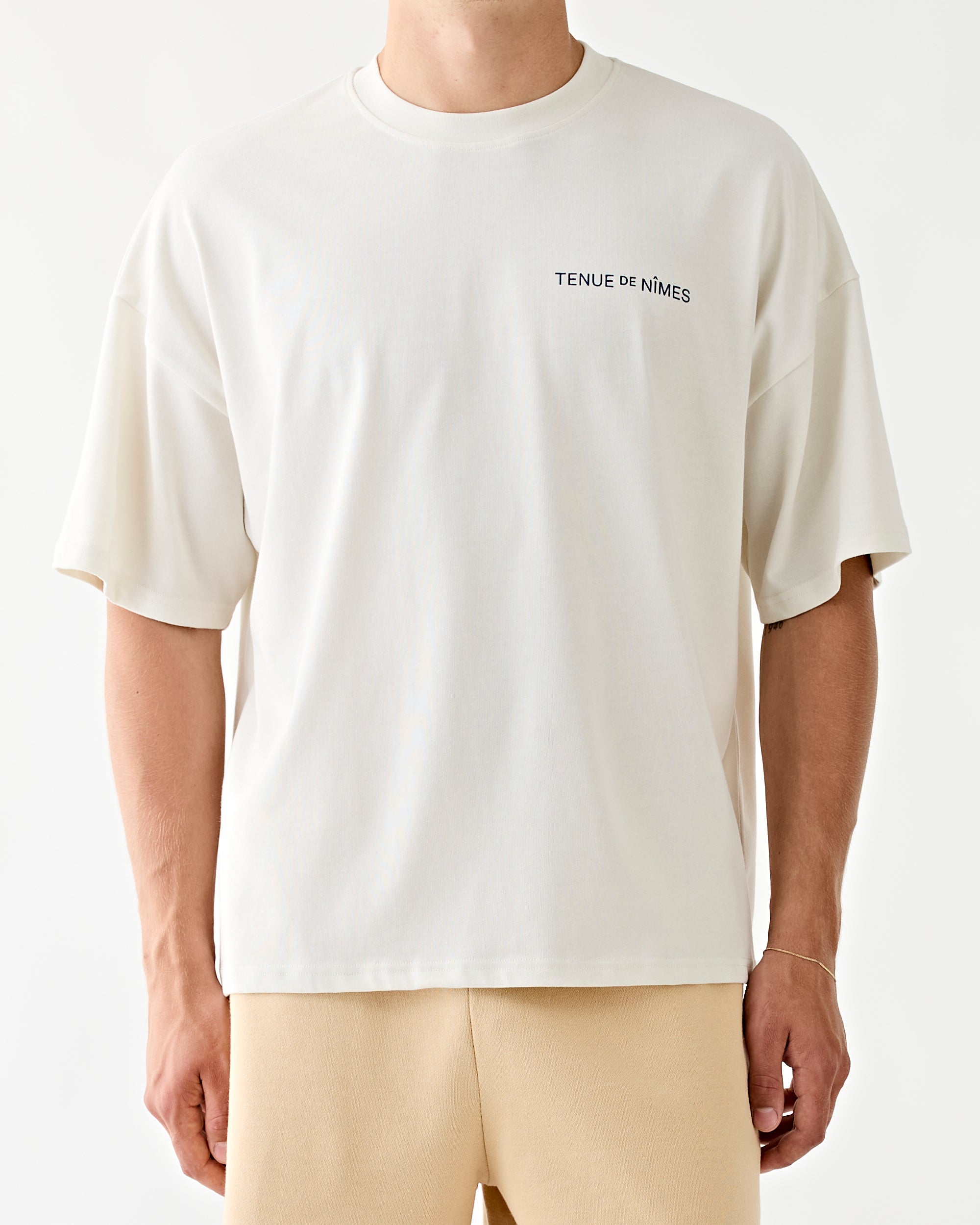Tenue de Nîmes Matty Oversized Tee Vintage White T-shirt S/S Men
