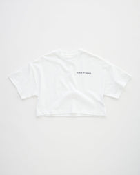 Tenue de Nîmes Roxy Oversized Cropped Tee White T-shirt S/S Women