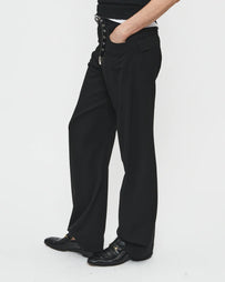 6397 Twisted Seam Pant Black Pants Women