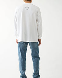 Tenue de Nîmes Slater L/S Tee White/Black T-shirt L/S Men