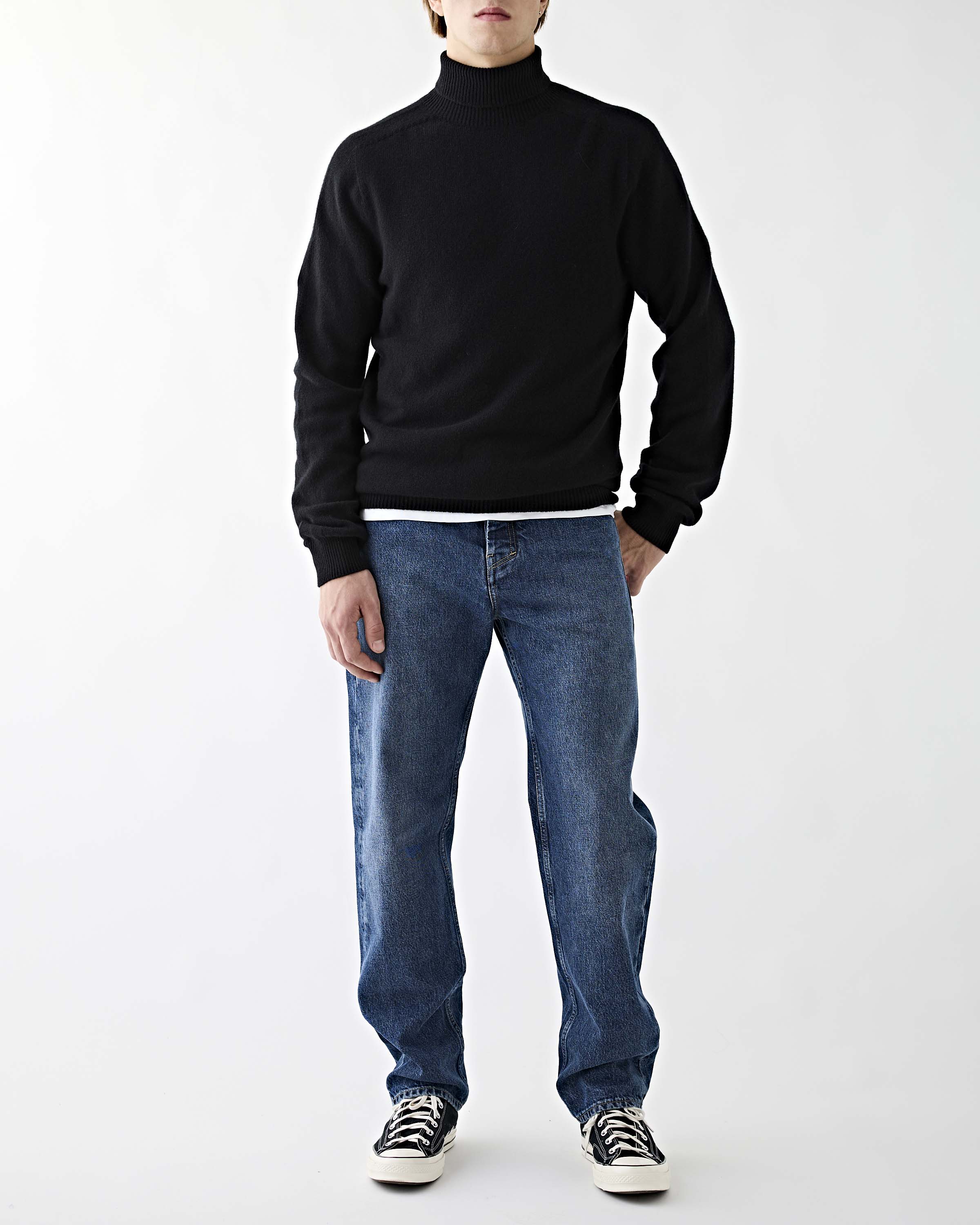 Tenue. Newman Turtleneck Black Knitwear Men