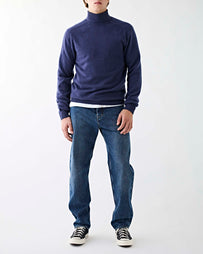 Tenue. Newman Turtleneck Denim Knitwear Men